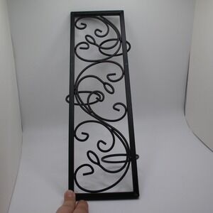Metal Candle Holder Wall Sconce Black‎ Scrollwork Decorative Farmhouse Decor